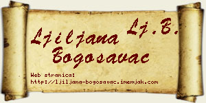 Ljiljana Bogosavac vizit kartica
